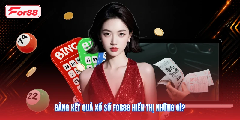 Bảng kết quả xổ số FOR88 hiển thị những gì?